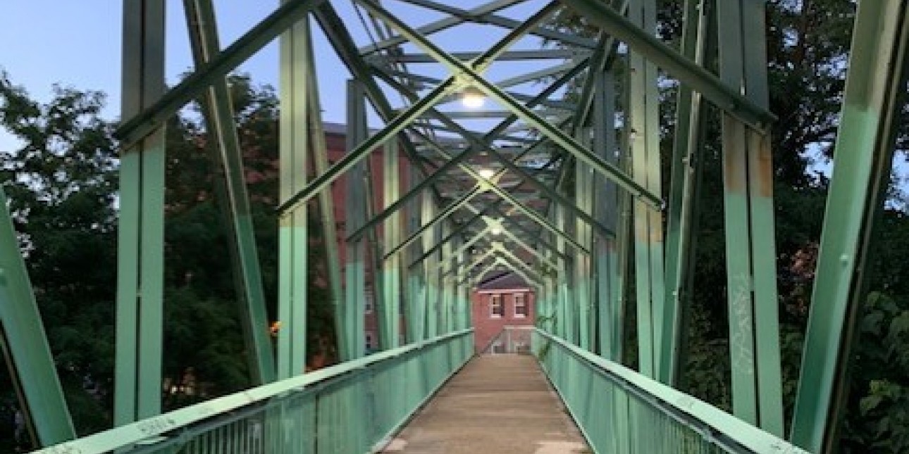 Brewerytown Bridge to Lemon Hill, empty at dusk