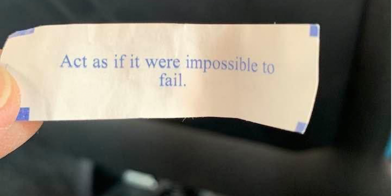 The Fortune Cookie Message I Keep