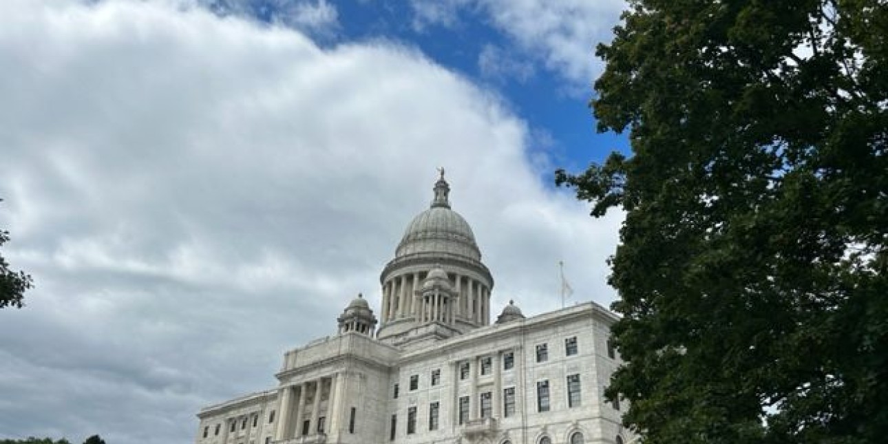 [Photo credit: my iPhone, taken moments after stepping out of the north entrance to the Providence, RI Amtrak Station]