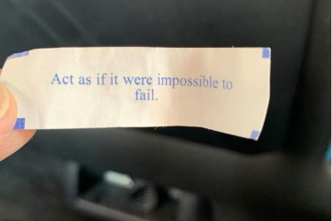 The Fortune Cookie Message I Keep